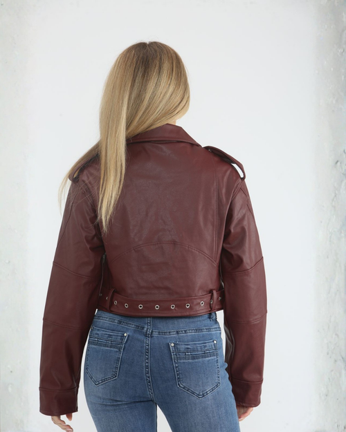 Cropped Biker Jacket