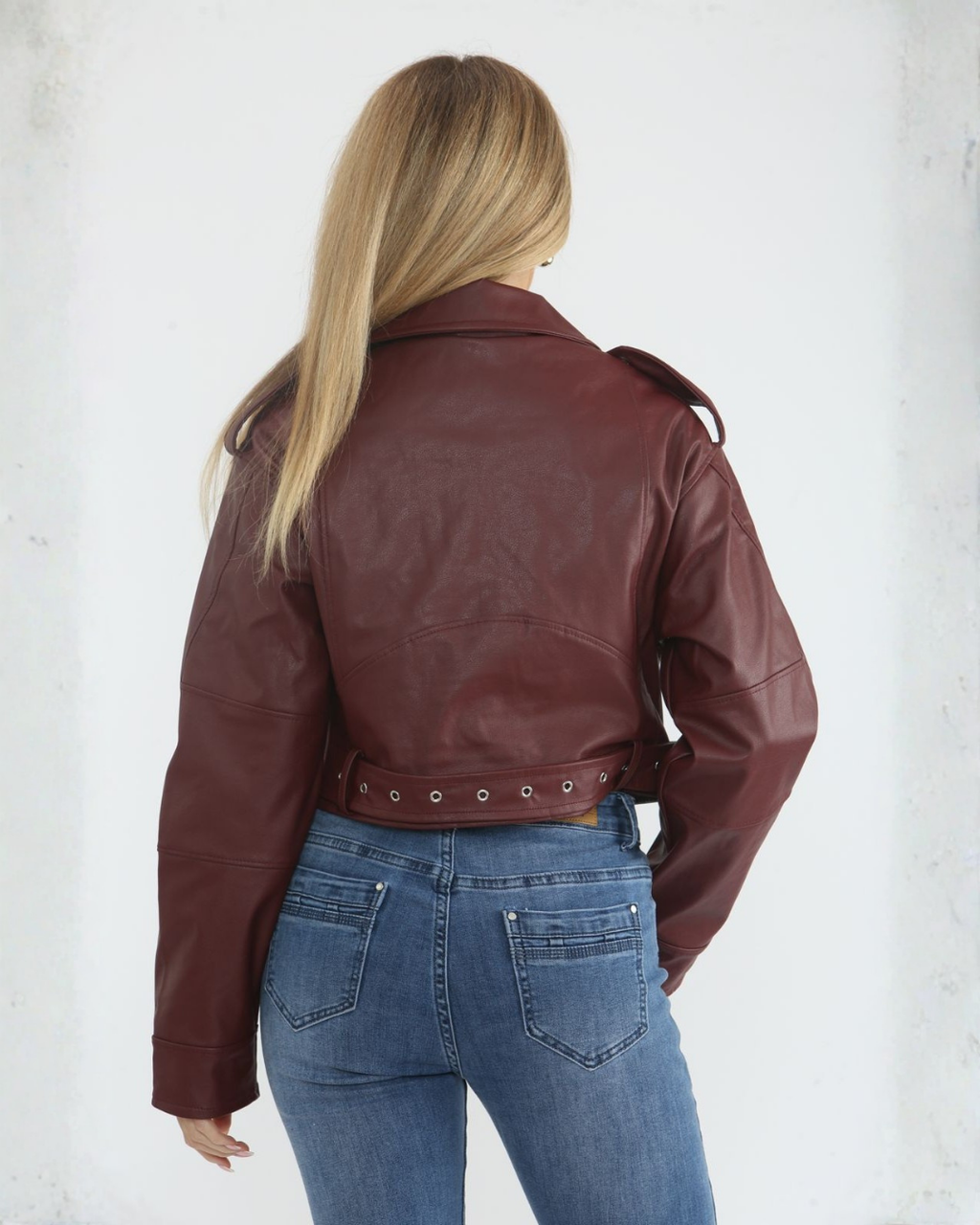 Cropped Biker Jacket
