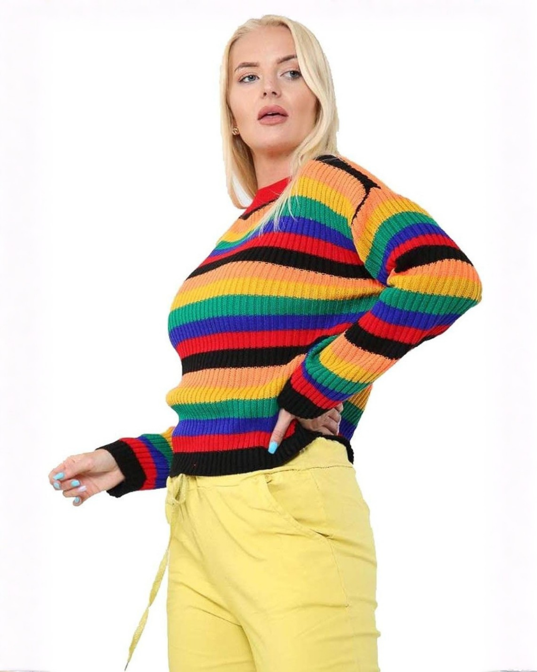 Rainbow Knit Jumper