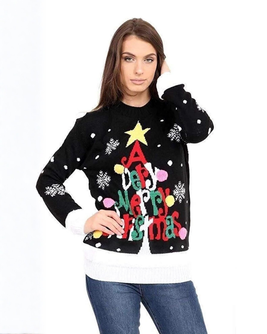 Merry Pompom Jumper