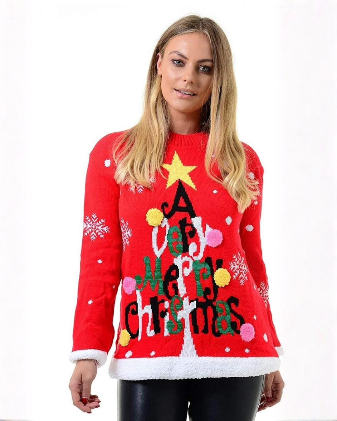 Merry Pompom Jumper