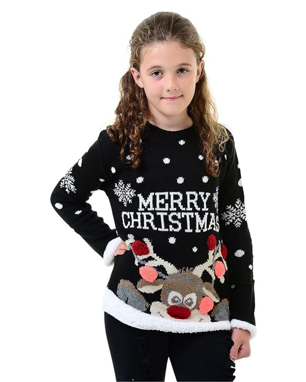 Pompom Holiday Sweater