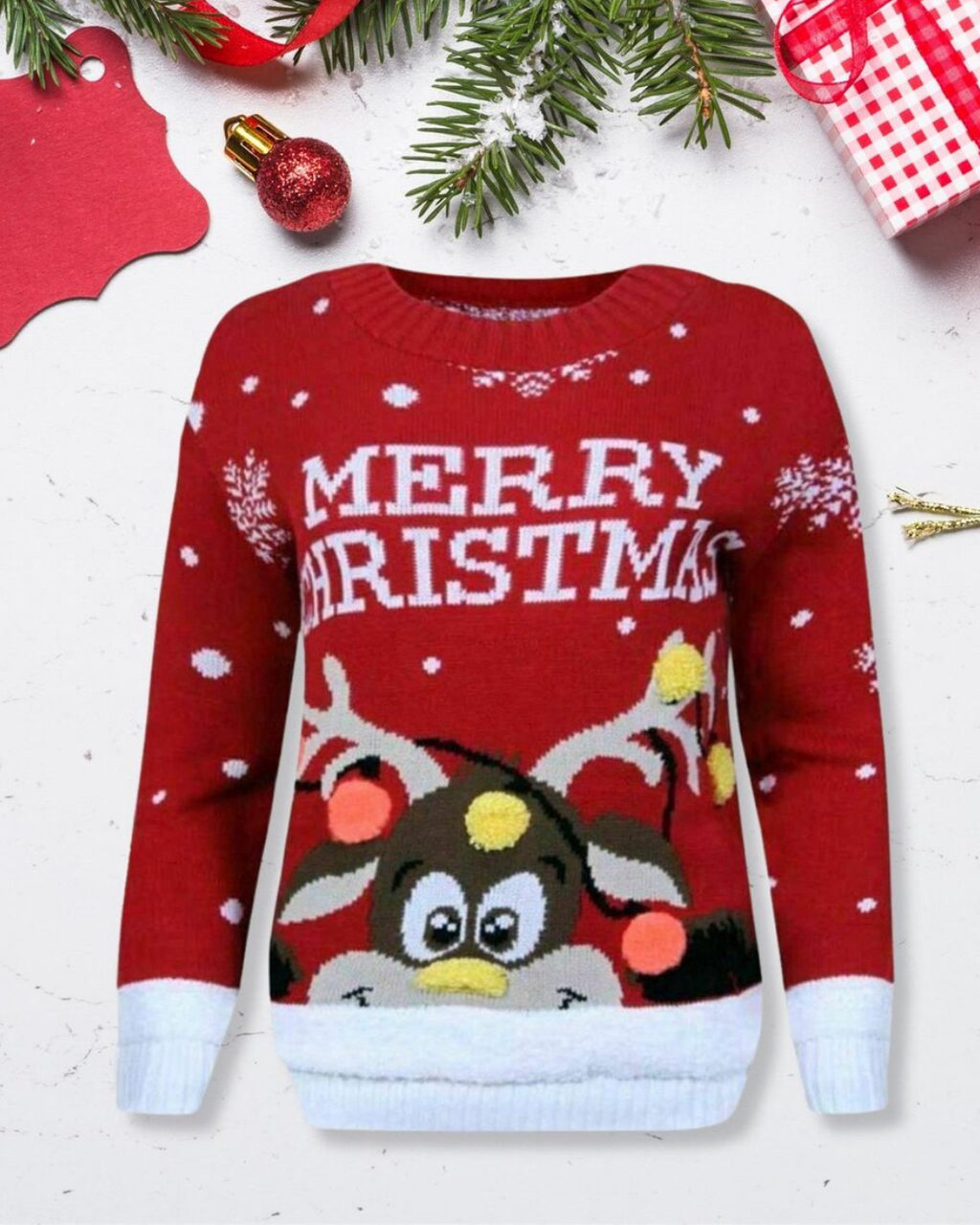 Pompom Holiday Sweater