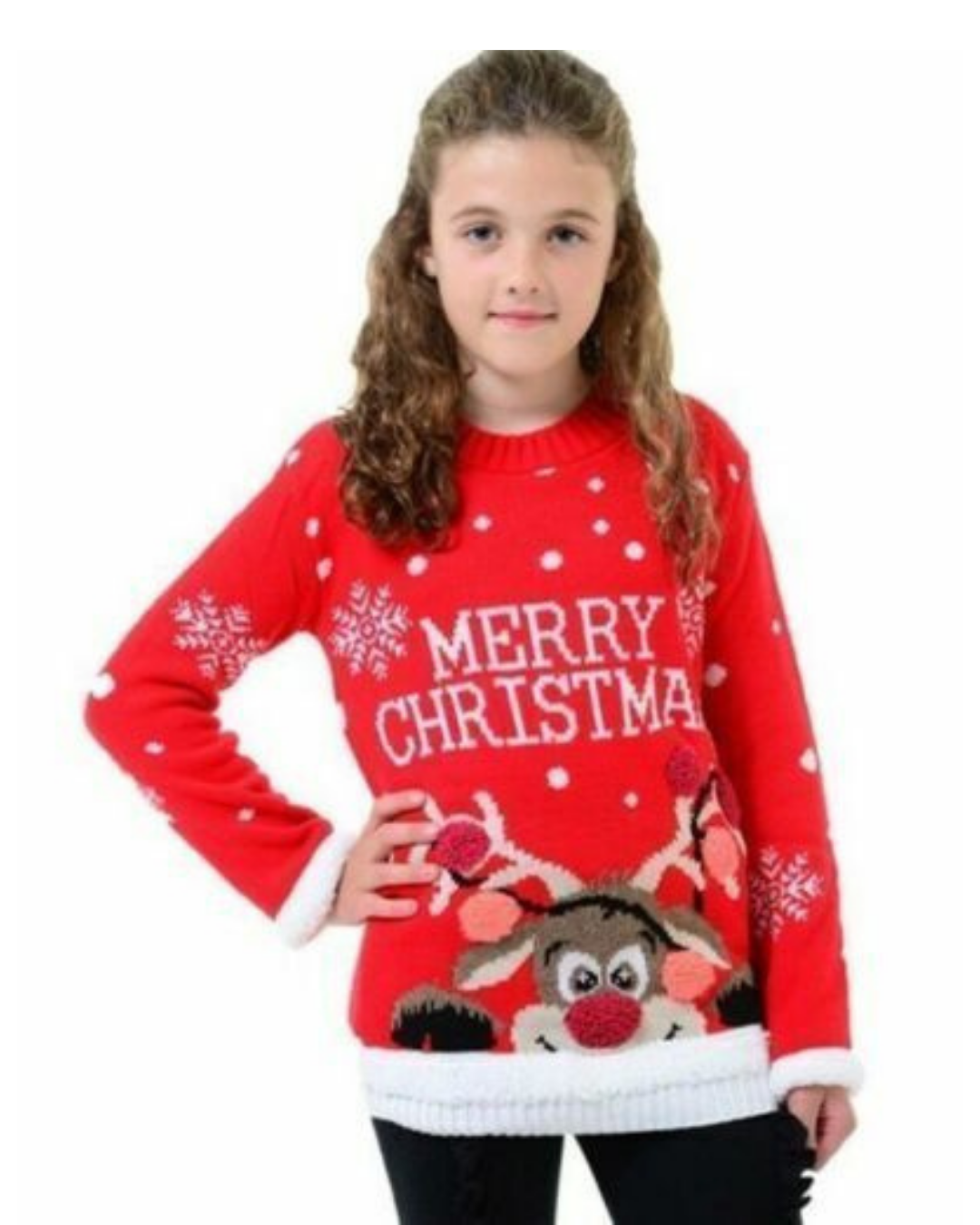 Pompom Holiday Sweater