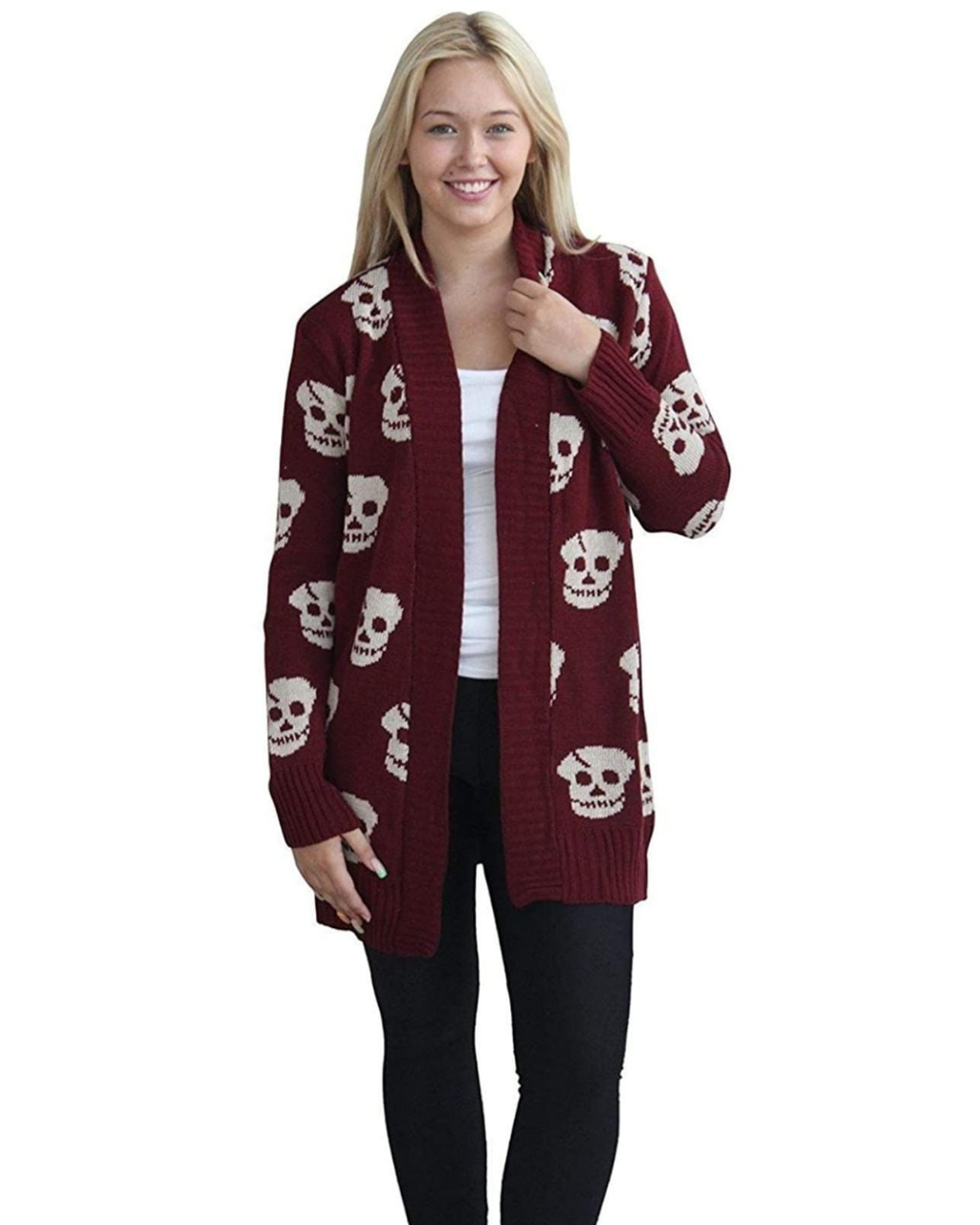 Skull Knit Cardigan