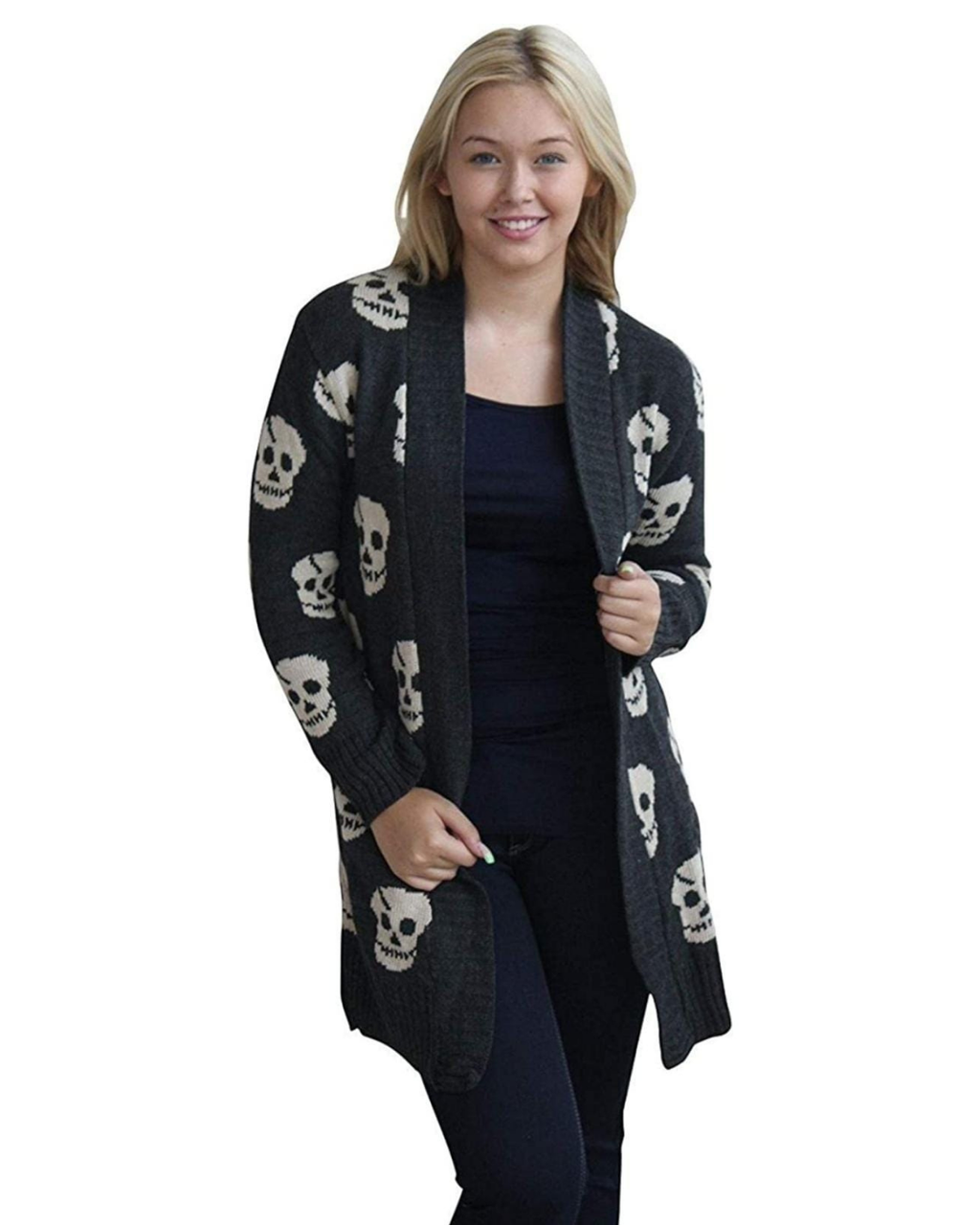 Skull Knit Cardigan