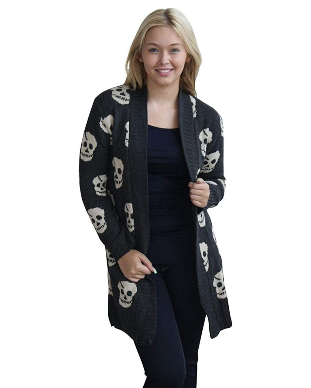 Skull Knit Cardigan