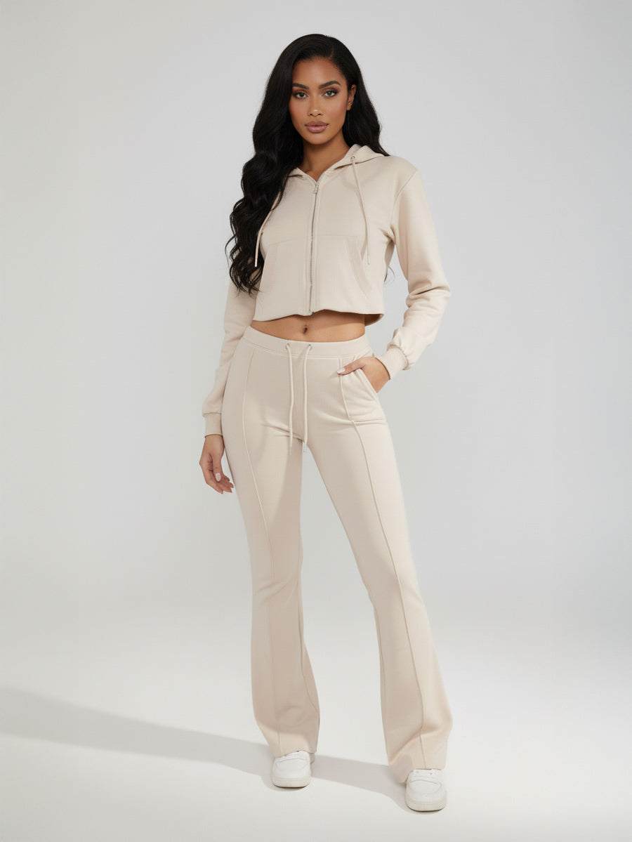 Cropped Zip Set