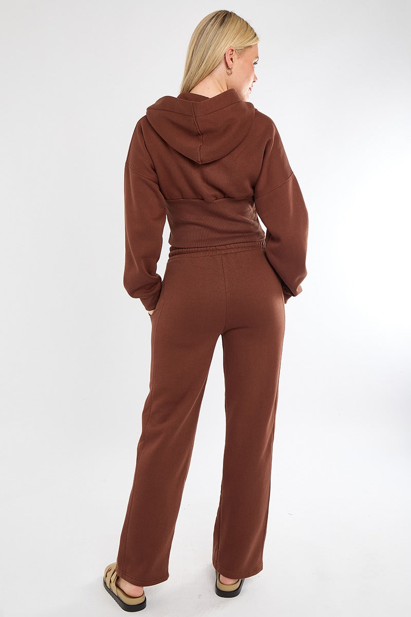 Ribbed Corset Fit Trousers Set – Stylish Two-Piece Co-Ord for Everyday Wear