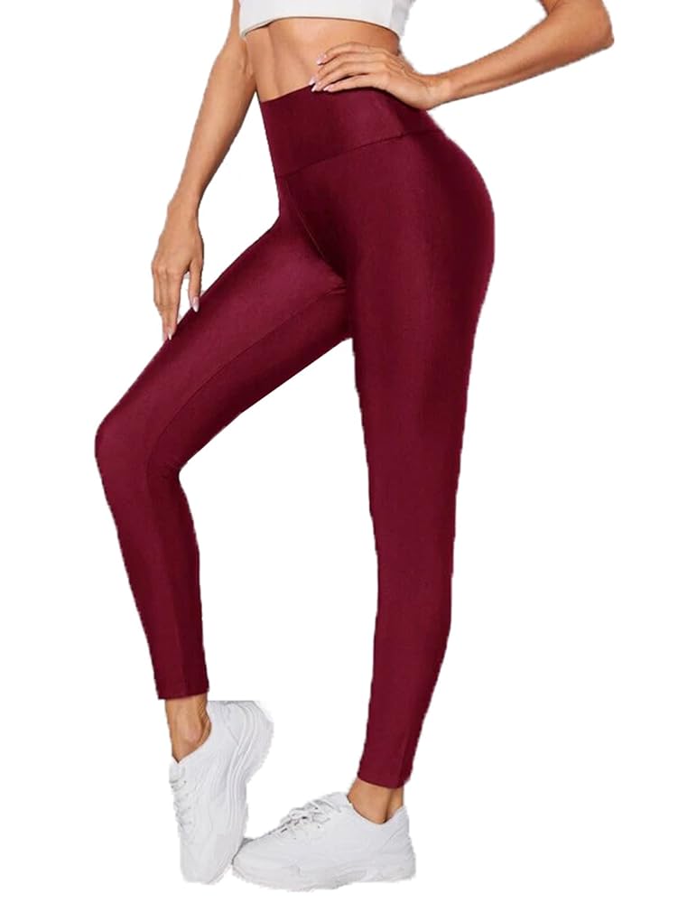 Women’s Disco Legging – Shiny High-Waist Stretch Pants for Party & Club