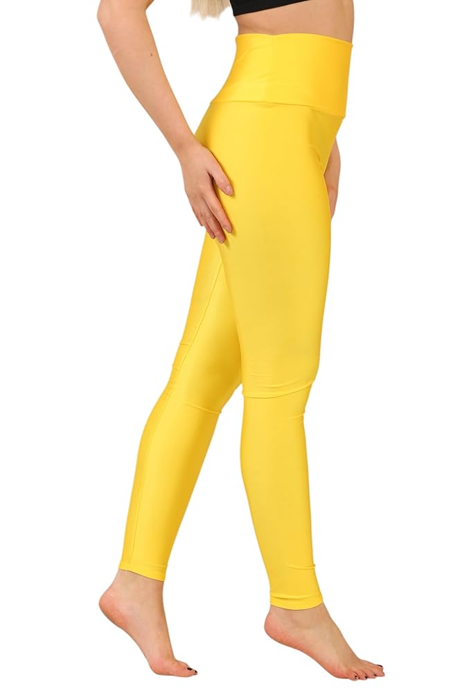Women’s Disco Legging – Shiny High-Waist Stretch Pants for Party & Club