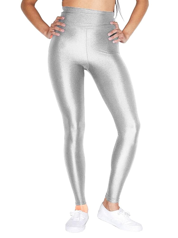 Women’s Disco Legging – Shiny High-Waist Stretch Pants for Party & Club