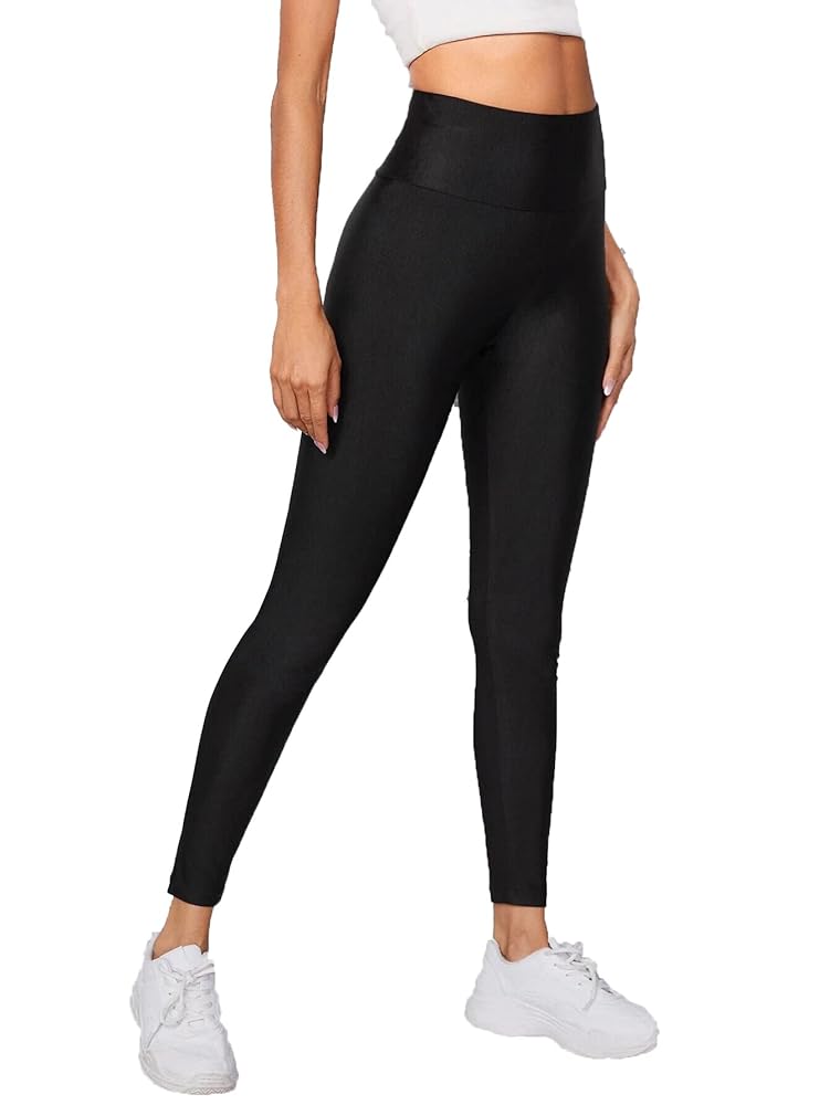 Women’s Disco Legging – Shiny High-Waist Stretch Pants for Party & Club