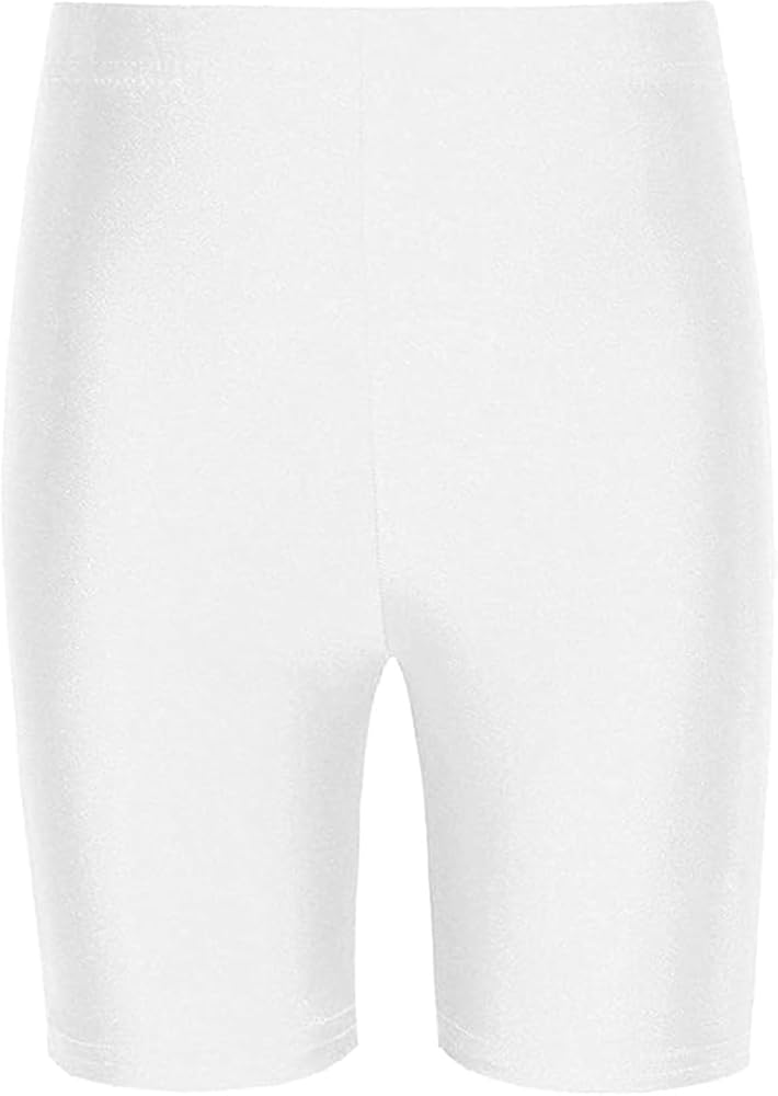 Women’s Disco Cycling Shorts – Shiny High-Waist Stretch Shorts