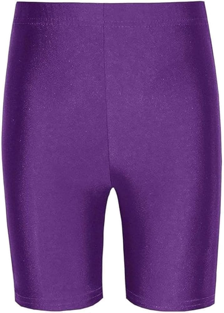 Women’s Disco Cycling Shorts – Shiny High-Waist Stretch Shorts