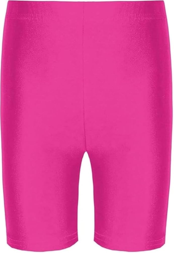 Women’s Disco Cycling Shorts – Shiny High-Waist Stretch Shorts