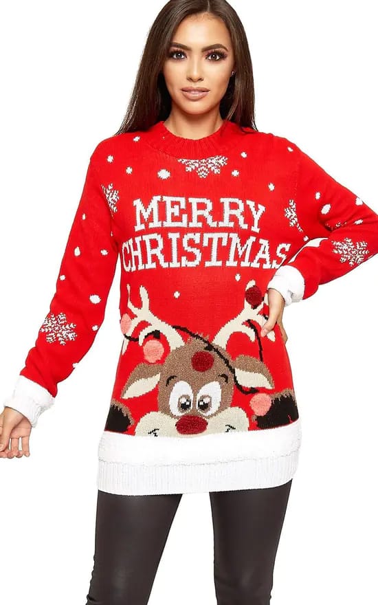 A Very Merry Pompom Holiday Sweater – Fun, Soft & Festive Christmas Jumper