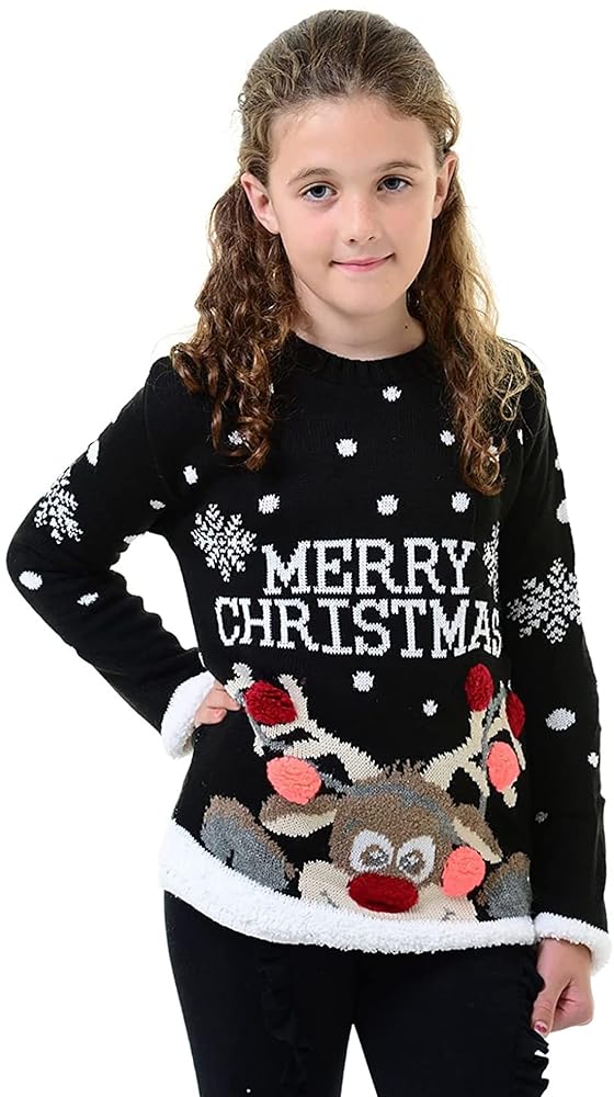 A Very Merry Pompom Holiday Sweater – Fun, Soft & Festive Christmas Jumper