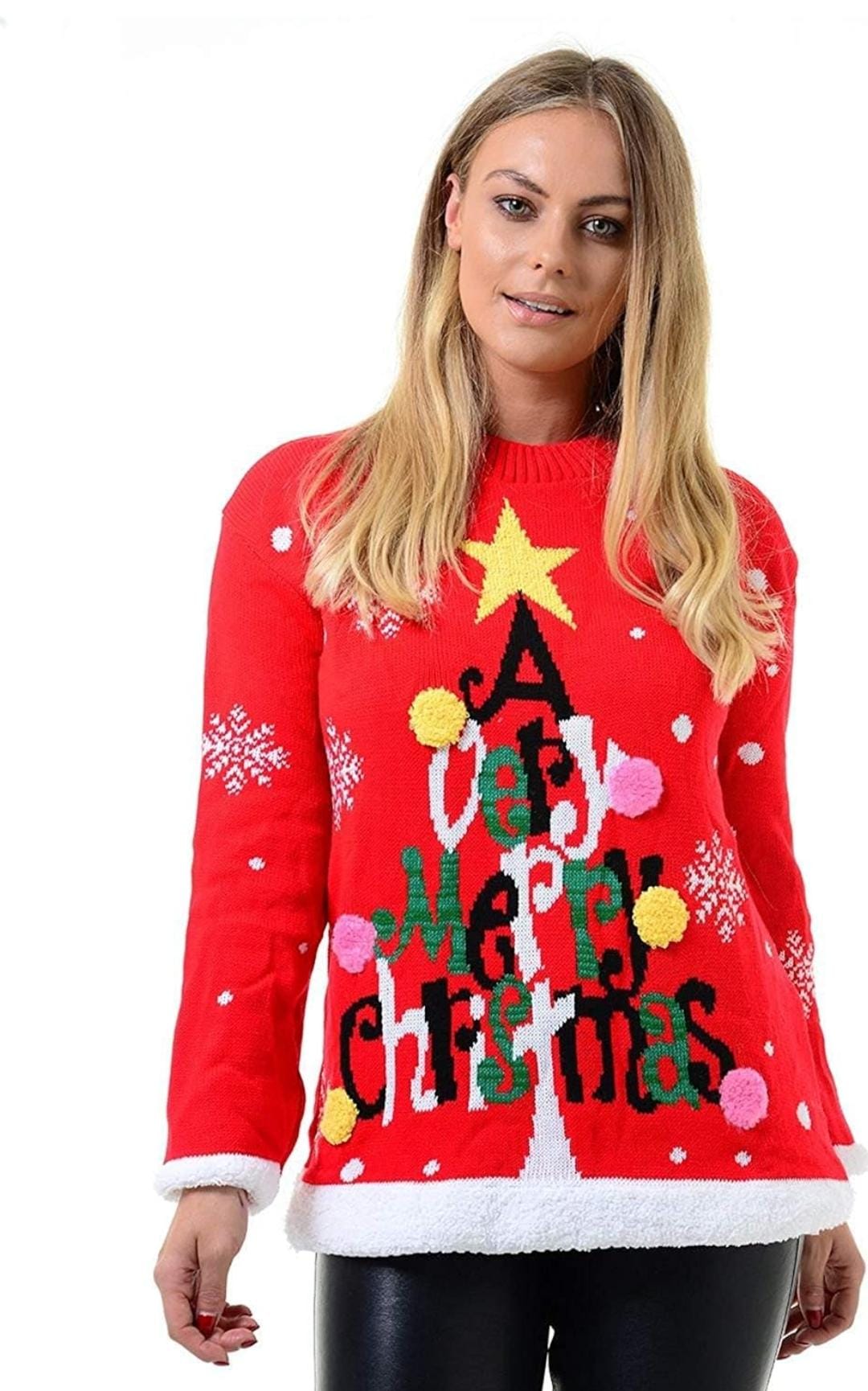 A Very Merry Pompom Christmas Jumper – Cozy Festive Knit