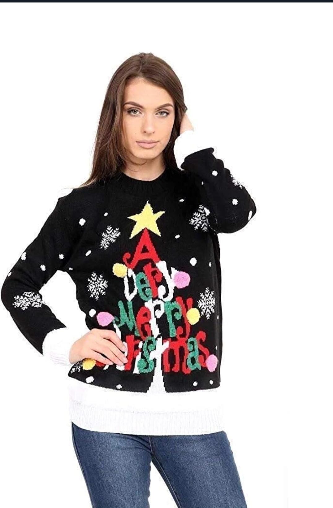 A Very Merry Pompom Christmas Jumper – Cozy Festive Knit
