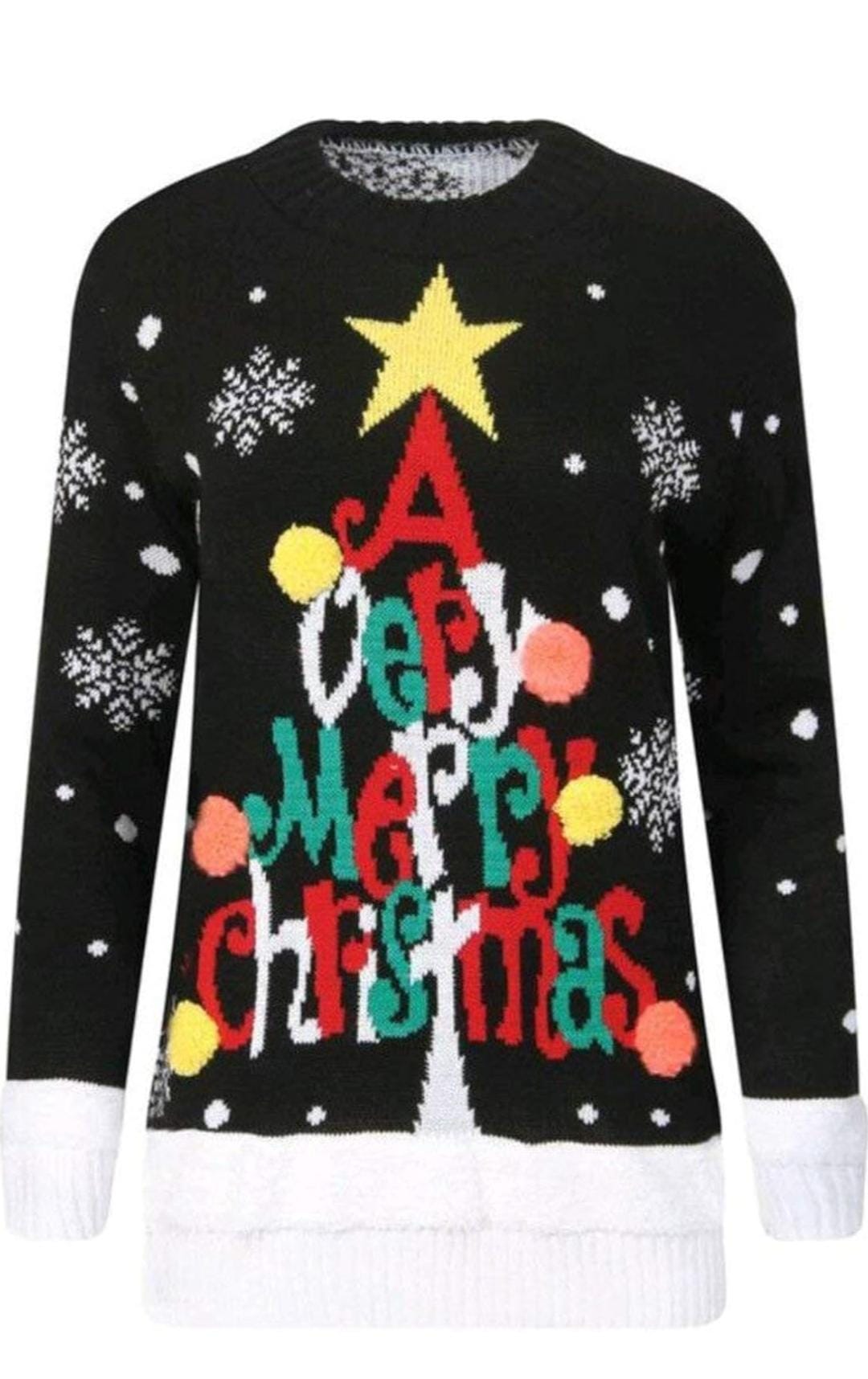 A Very Merry Pompom Christmas Jumper – Cozy Festive Knit
